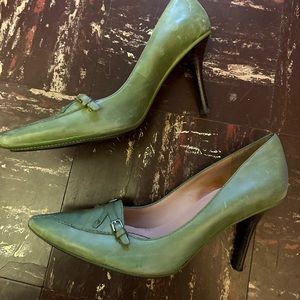 Green Nine West Pumps sz 9